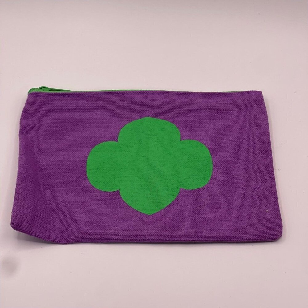Girl Scouts Zippered Pouch Purple New